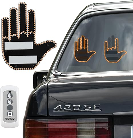 CarsX Funny Gesture Light for Car with Remote