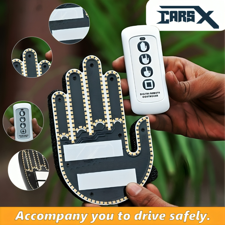CarsX Funny Gesture Light for Car with Remote