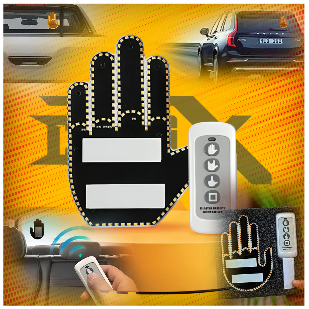 CarsX Funny Gesture Light for Car with Remote