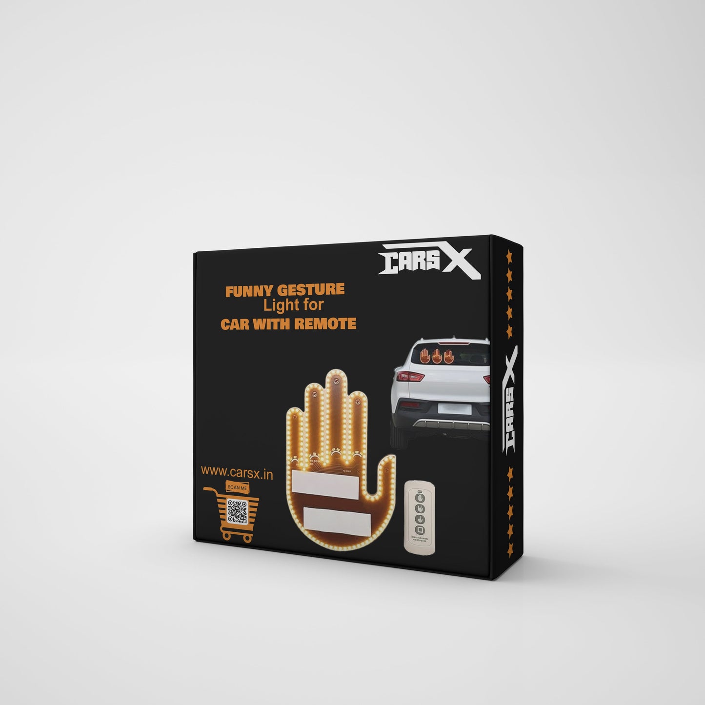CarsX Funny Gesture Light for Car with Remote