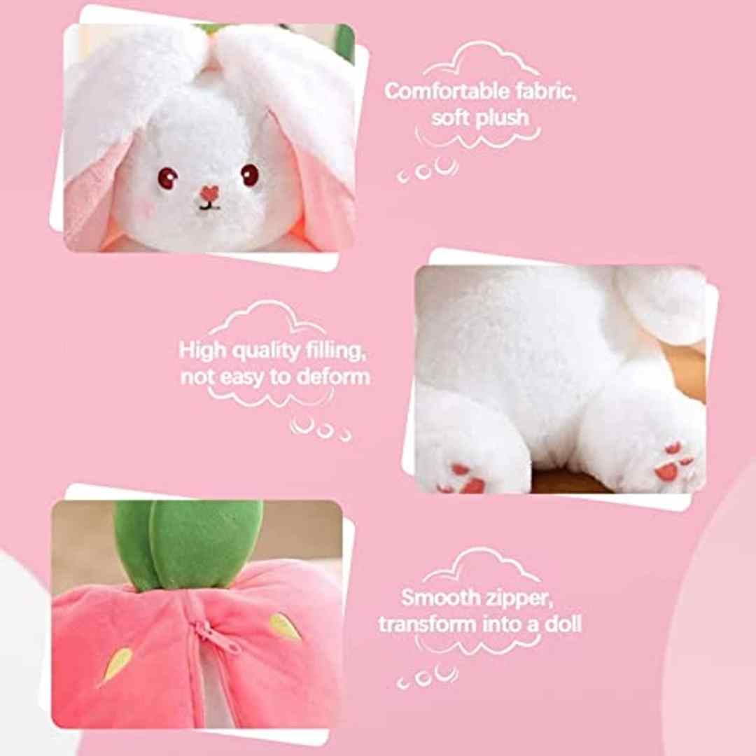 Adorable Bunny Rabbit Plushie Pet: Cuddle Up with Your New Furry Friend!