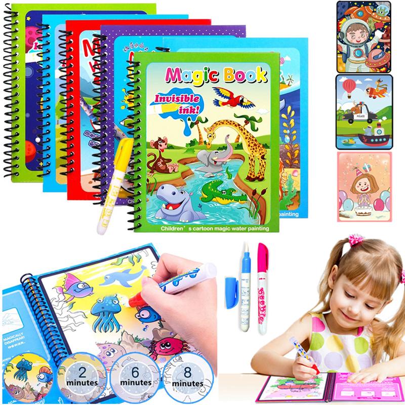 Magic Water Coloring Book Set Of 3