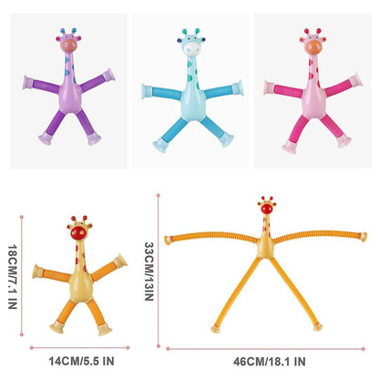 Telescopic Suction Cup Giraffe Toy