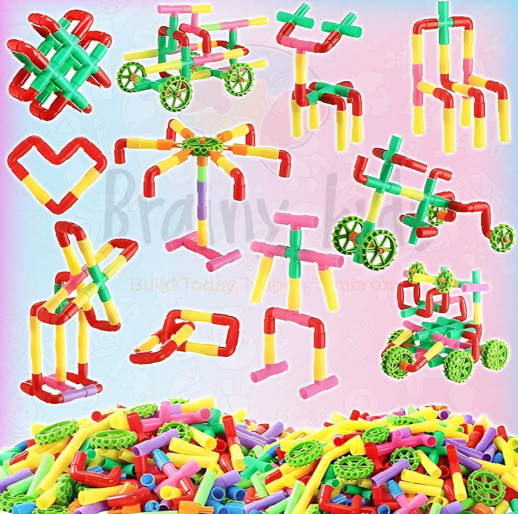 50 PCS PIPE BUILDING BLOCKS  (Buy 25 pcs Get 25 pcs FREE)