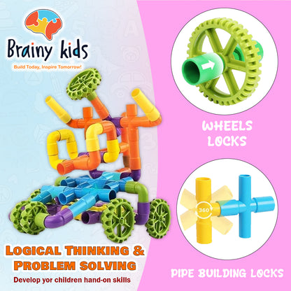 50 PCS PIPE BUILDING BLOCKS  (Buy 25 pcs Get 25 pcs FREE)