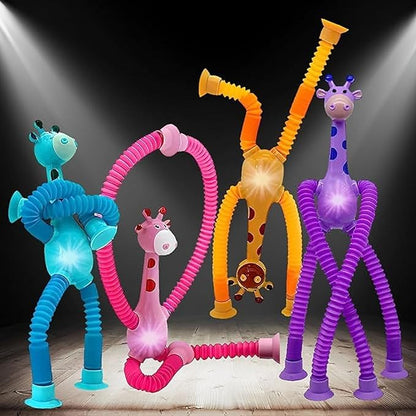 Telescopic Suction Cup Giraffe Toy