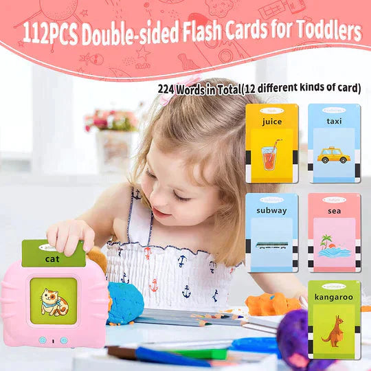 Talking Flash Cards - Montessori Toys Flash Cards (224+ words)