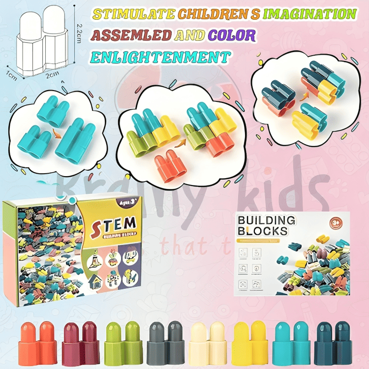 200 PCS Bullet Shape Building Blocks(Buy 100pcs Get 100pcs Free)