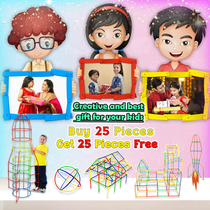 100 Pcs Castle/Tent Building Blocks (Buy 50 Get 50 Free)