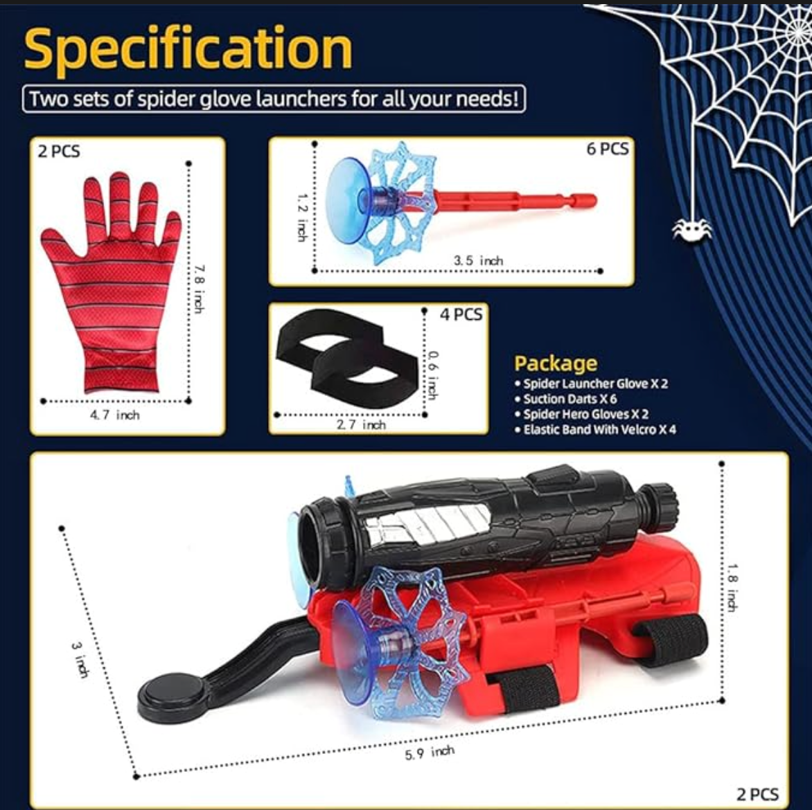 Spider Web Launcher Toy（Become A Superhero）