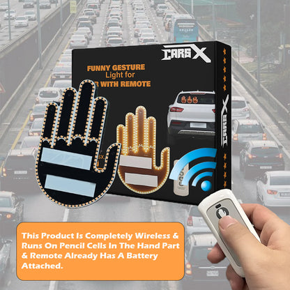CarsX Funny Gesture Light for Car with Remote