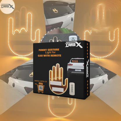 CarsX Funny Gesture Light for Car with Remote